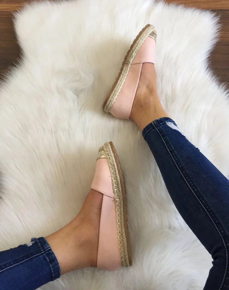 Espadrille rose