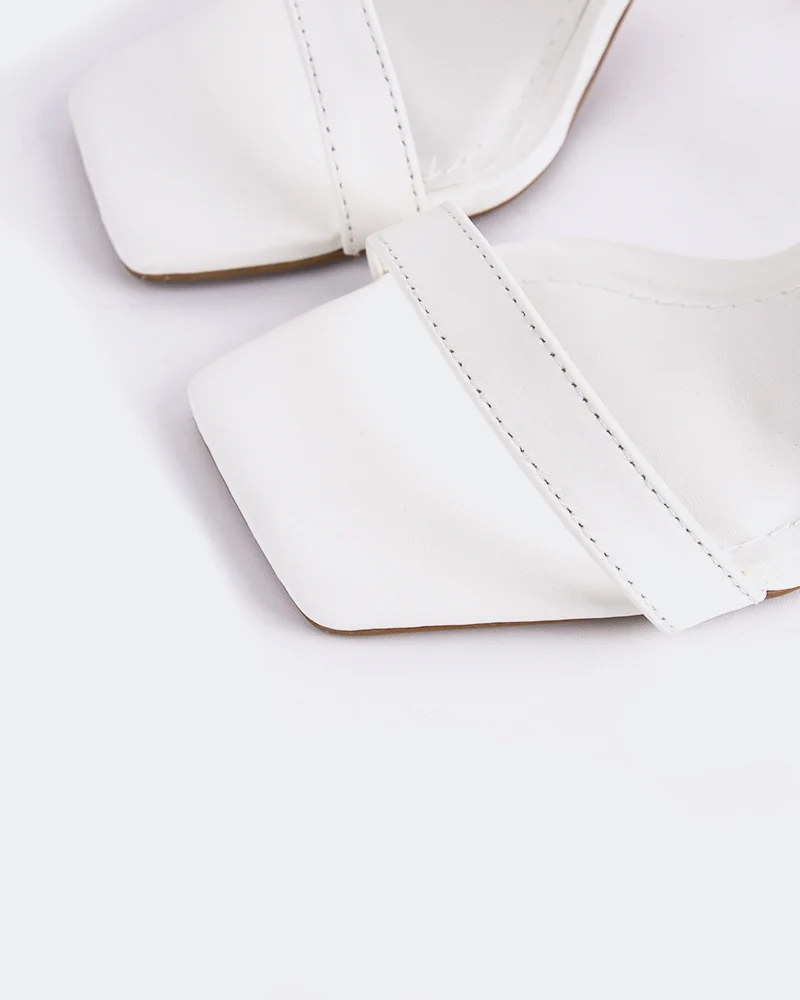 Ricarda White Leather