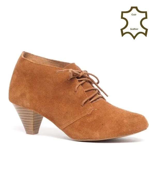 Chaussures femme Bellucci: Richelieu Cuir camel