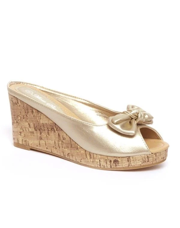 Chaussures femme Alicia: Sandales dorées