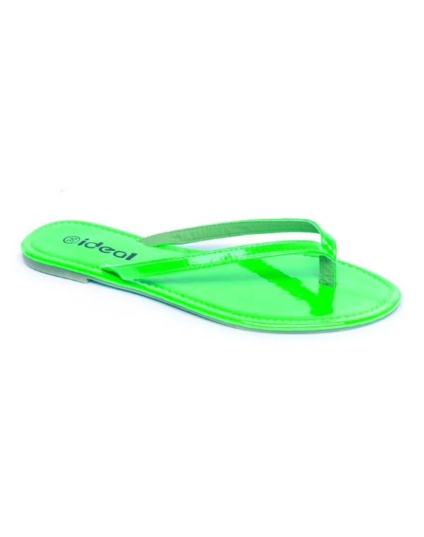 Chaussure femme Ideal: Tong verte