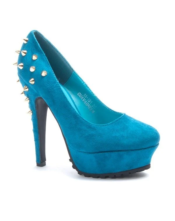 Chaussures femme Jennika: Escarpins femme clouté canard
