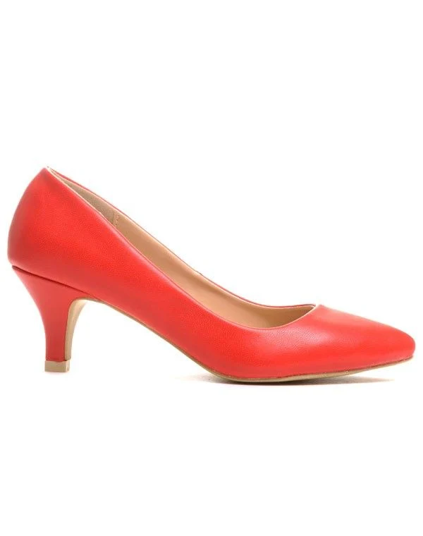 Chaussures femme Style Shoes: Escarpins rouges