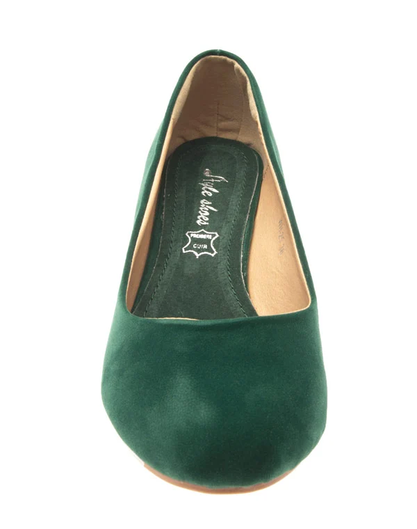 Chaussures femme Style Shoes: escarpins compensés vert