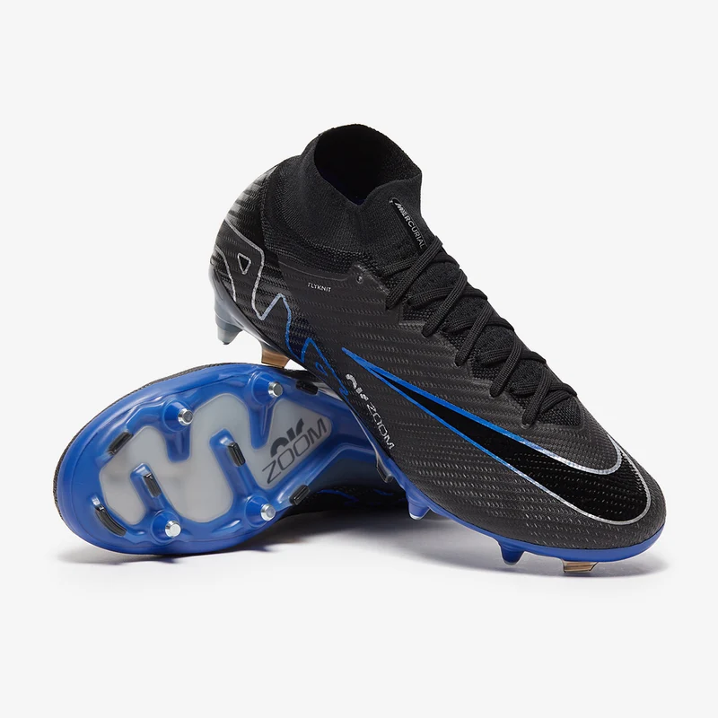 Nike Chaussure de foot montante à crampons pour terrain gras