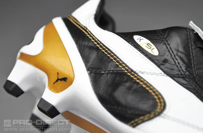 Puma King SL Classico FG - Noir-Blanc