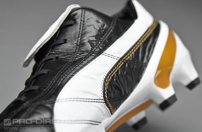 Puma King SL Classico FG - Noir-Blanc