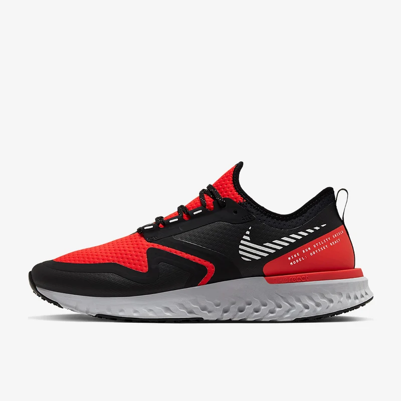 Nike Odyssey React 2 Shield - Ã‚Â Habanero Red/Metallic Silver