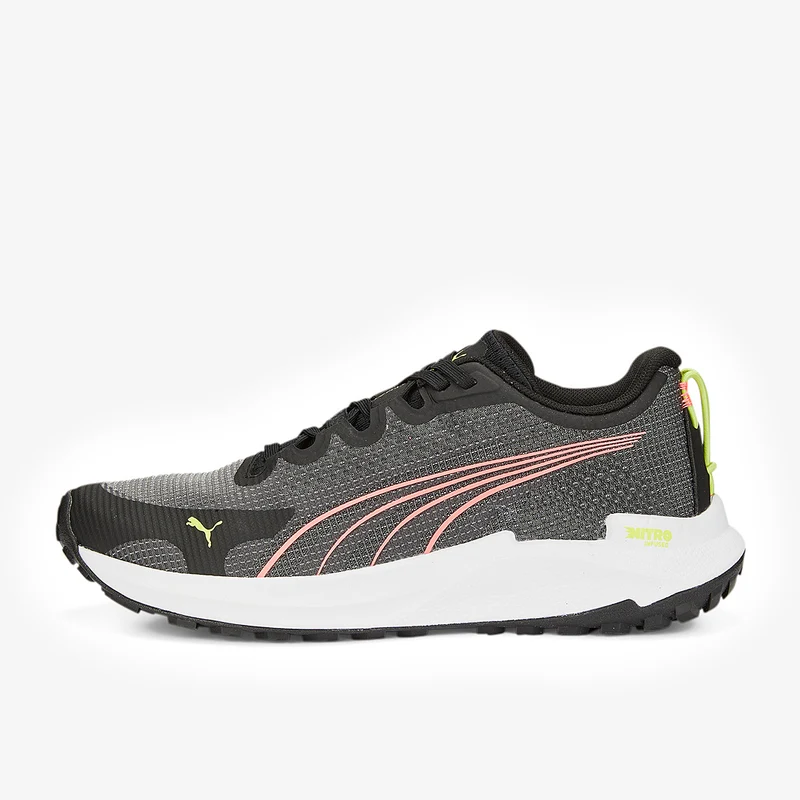 Puma Femme Fast-Trac Nitro Puma Noir-Sunset Glow-Light Lime