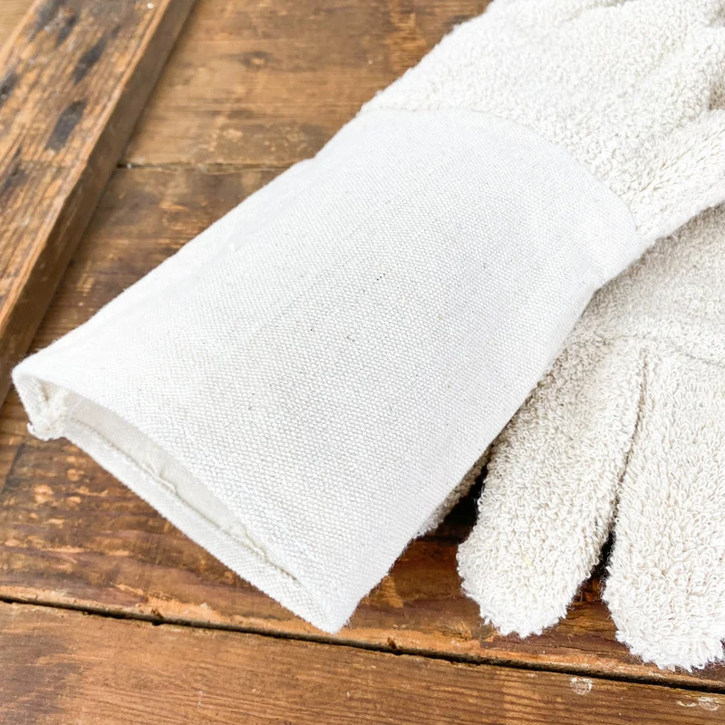 Gants de cuisine en coton éponge