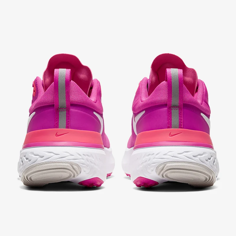 Nike Womens React Miler - Fire Pink/White-Team Orange