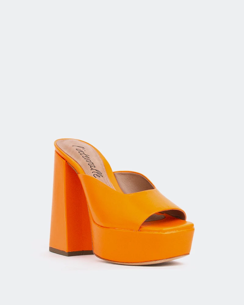 Asador, Orange Leather/Cuir Orange