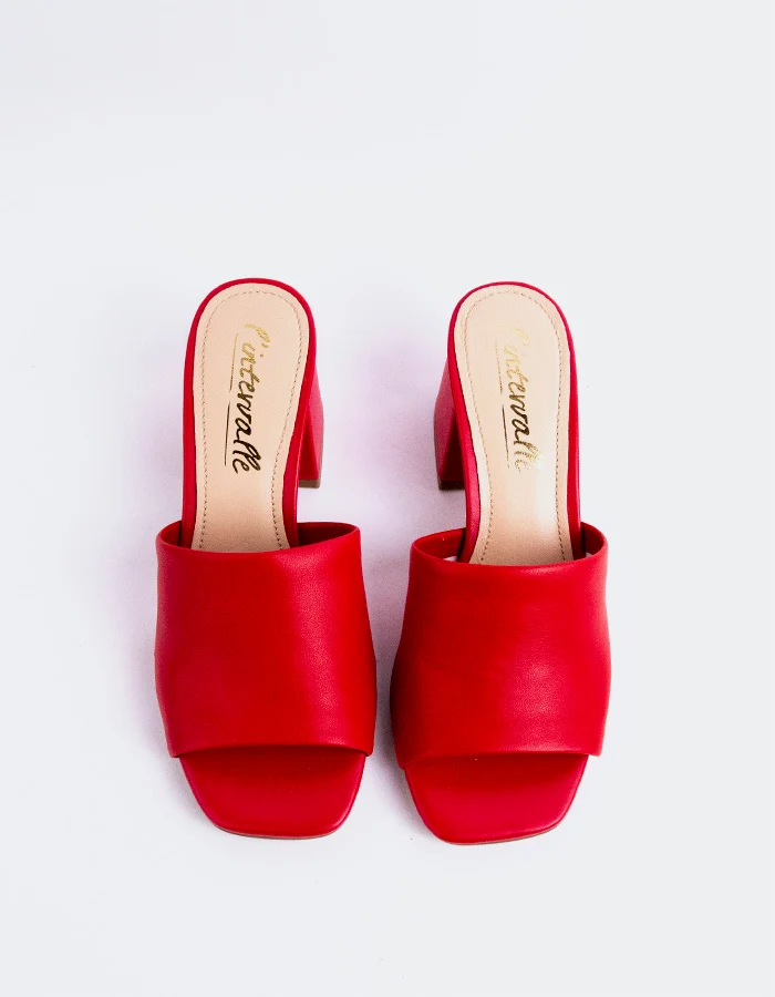 Clarabelle Red Leather