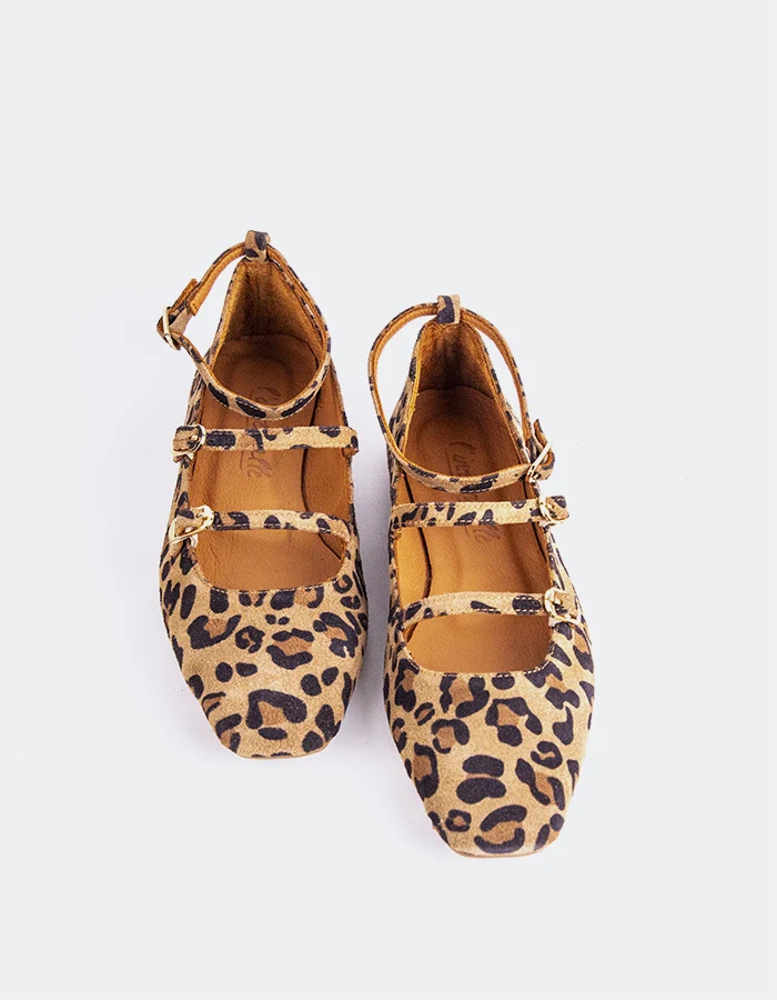 Glimmer Leopard Suede