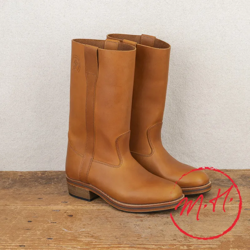 Bottes Camarguaises en cuir naturel