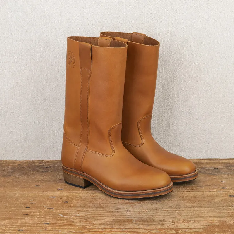 Bottes Camarguaises en cuir naturel