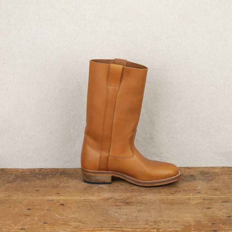 Bottes Camarguaises en cuir naturel