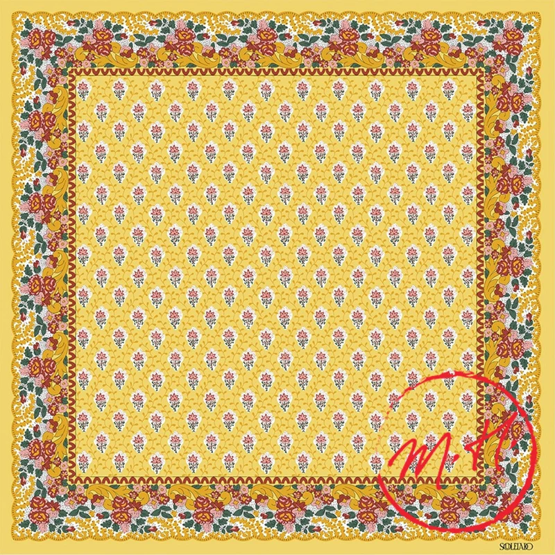 Foulard provençal jaune Souleiado