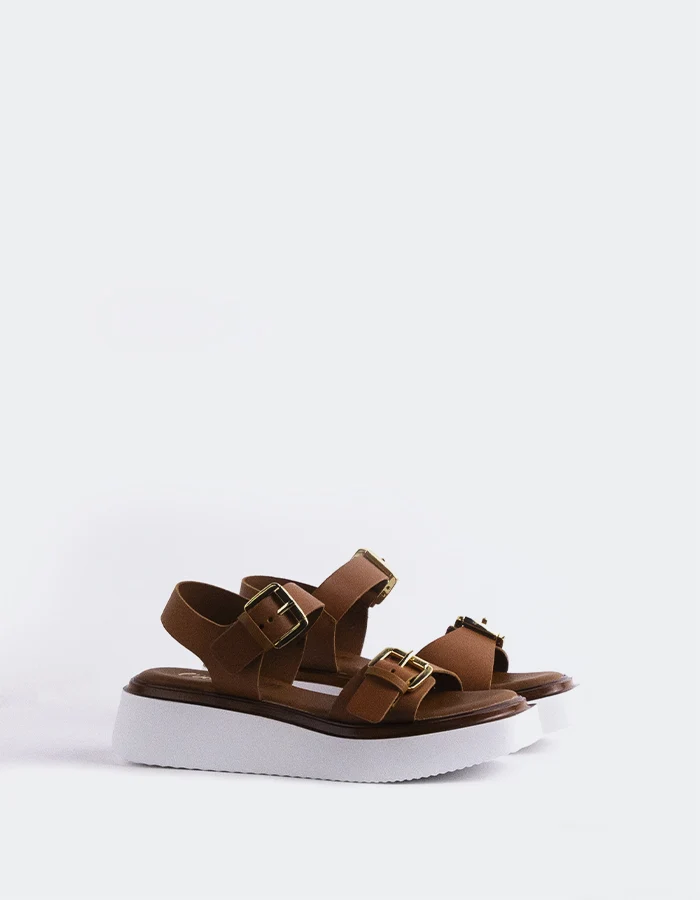 Varvara Tan Leather