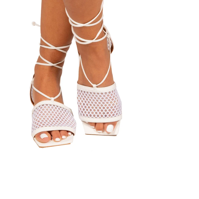Spiaggia White Leather/Net