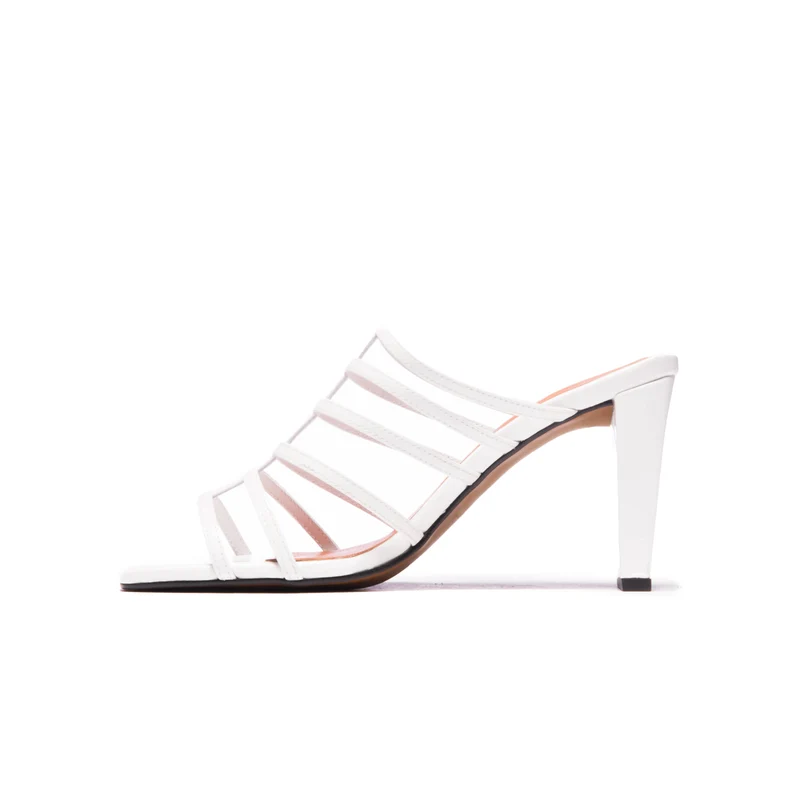 Souad White Leather