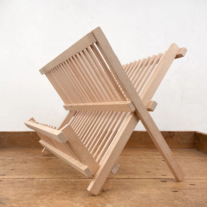Égouttoir pliant en bois