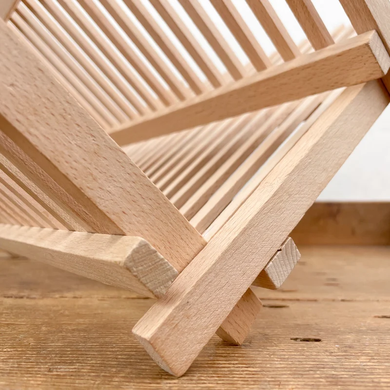 Égouttoir pliant en bois