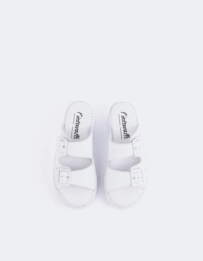 Fitzroy White Leather