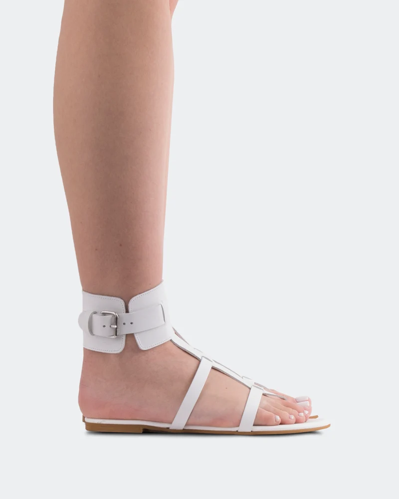 Bruni White Leather