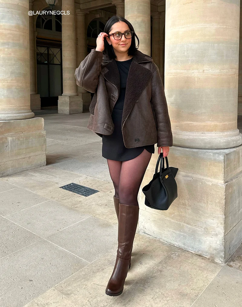 Bottes femme marron chocolat à talon et semelle crantée