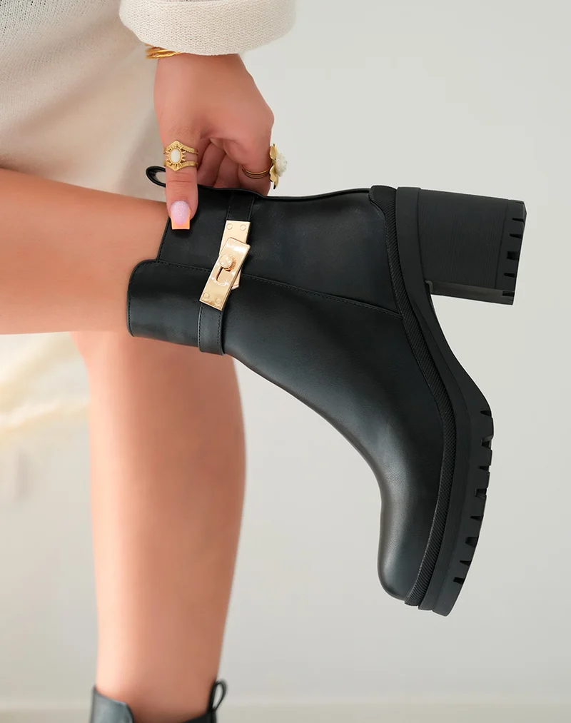 Bottines Femme Noires à Talon Haut