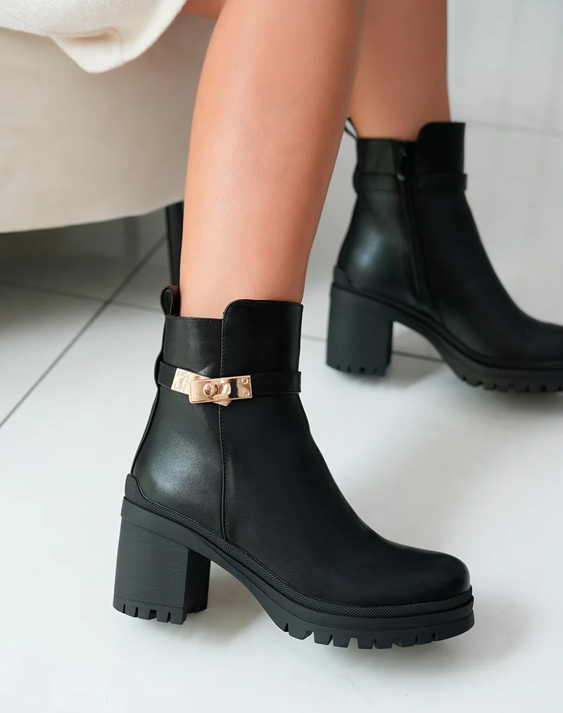 Bottines Femme Noires à Talon Haut