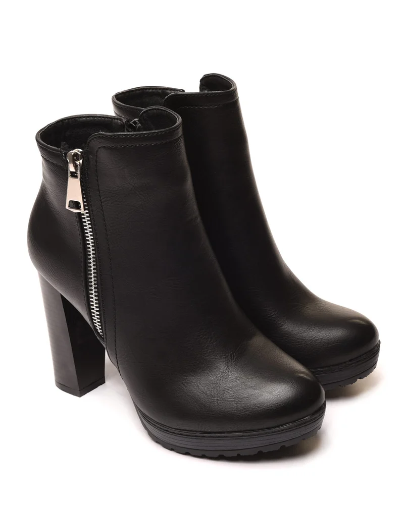 Bottines à talons noires