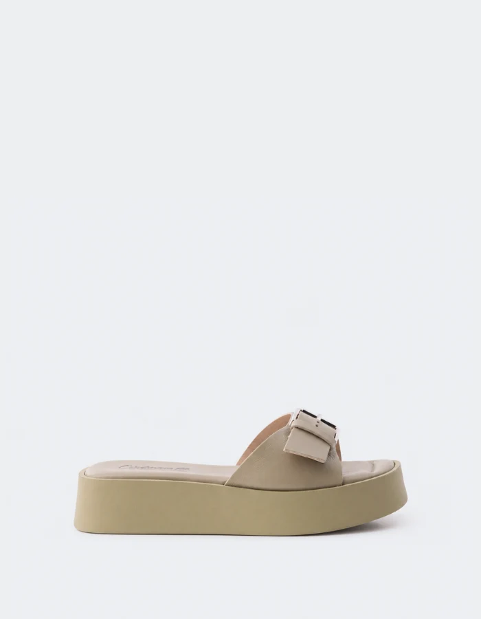 Sweets Light Khaki Leather