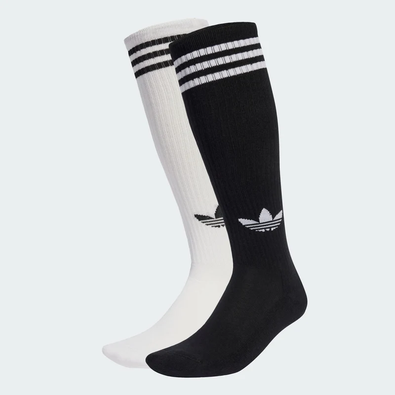 adidas Originals Unisex Chaussettes montantes 3 bandes (2 pa