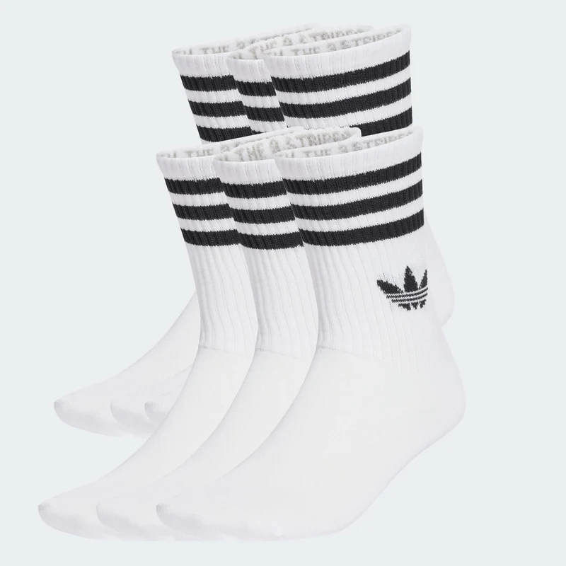 adidas Originals Unisex Chaussettes 3 bandes (6 paires)