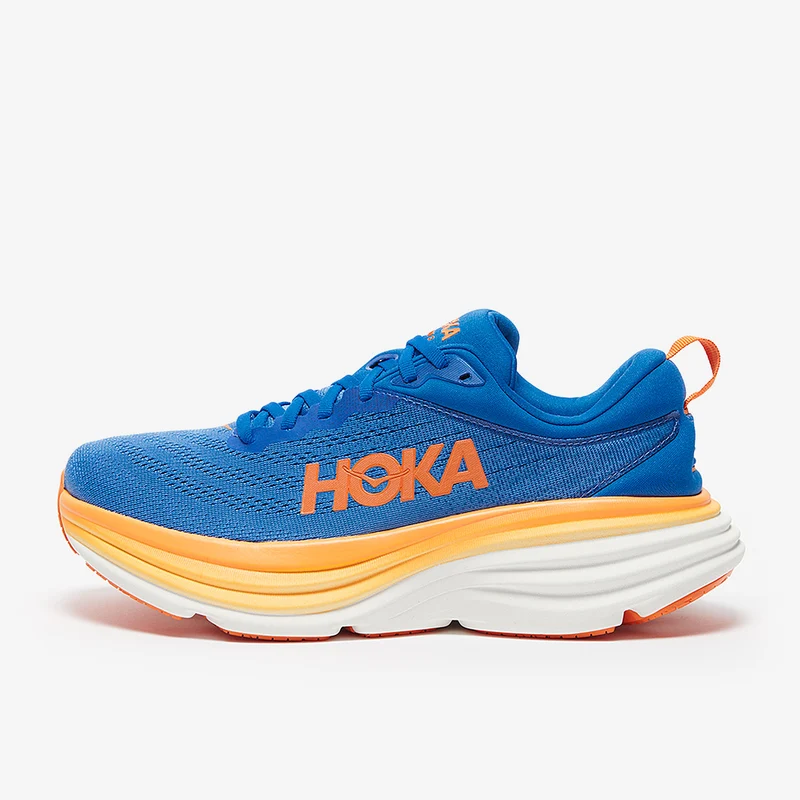 Hoka Bondi 8 - Ciel Côtier/Orange Vif