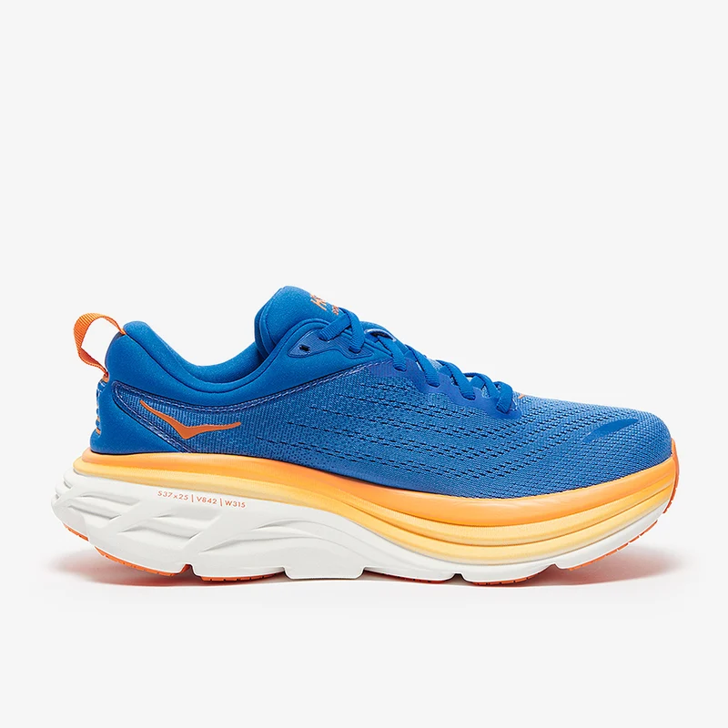 Hoka Bondi 8 - Ciel Côtier/Orange Vif