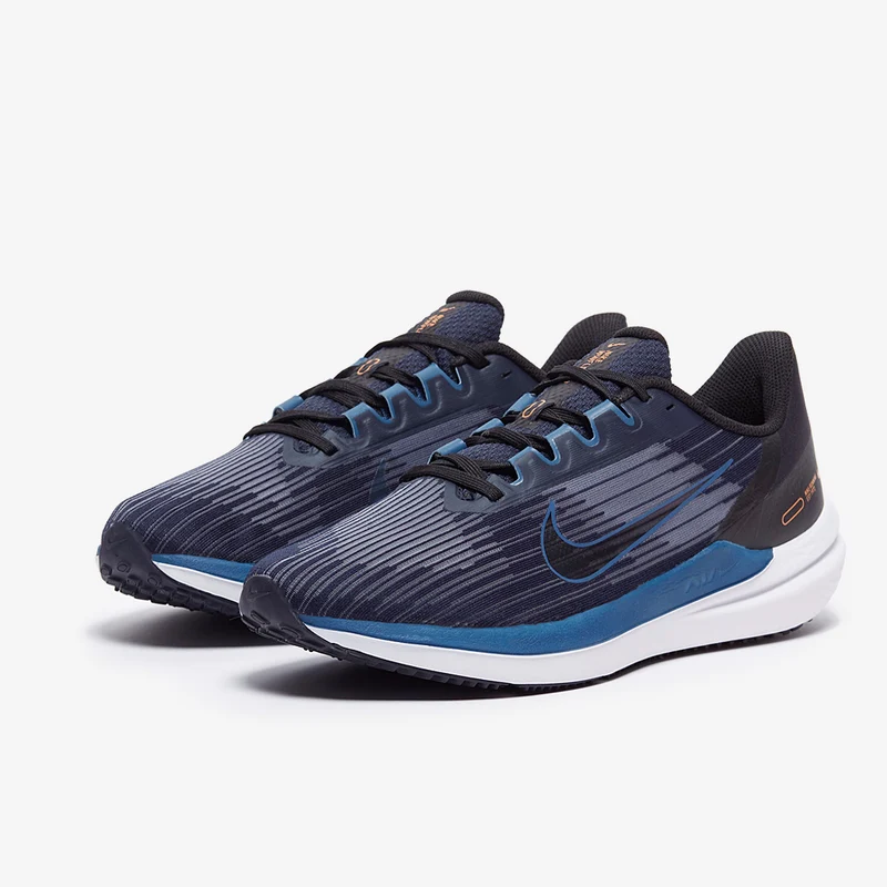 Nike Air Winflo 9 - Obsidian/Bleu Foncé Marina/Noir