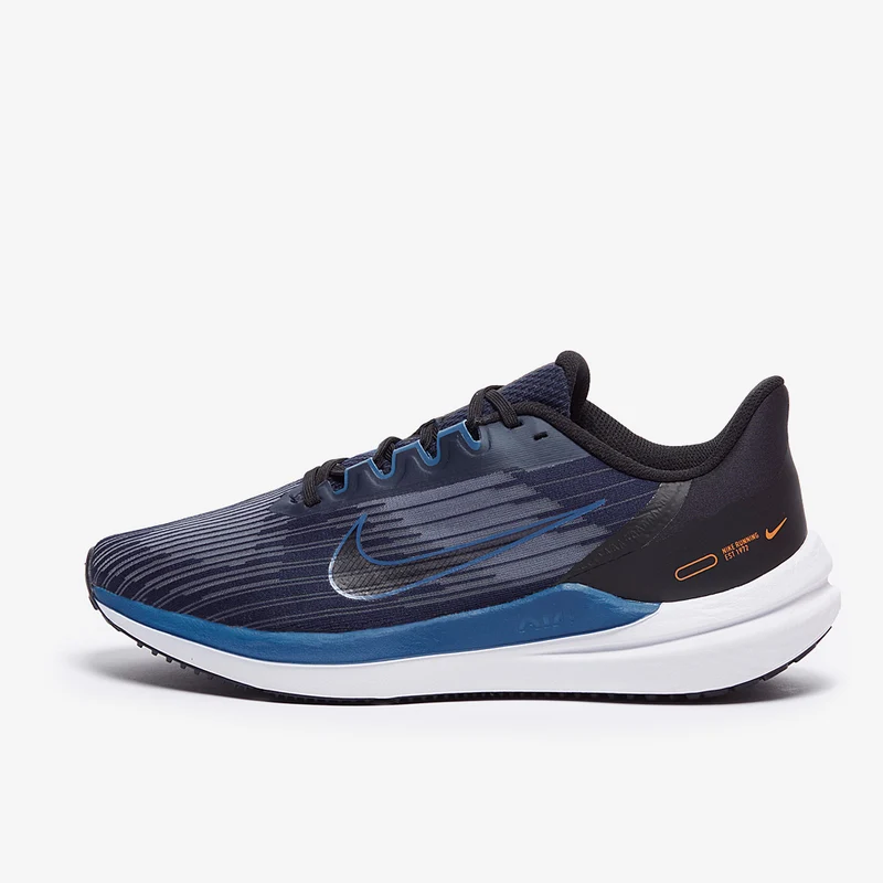 Nike Air Winflo 9 - Obsidian/Bleu Foncé Marina/Noir