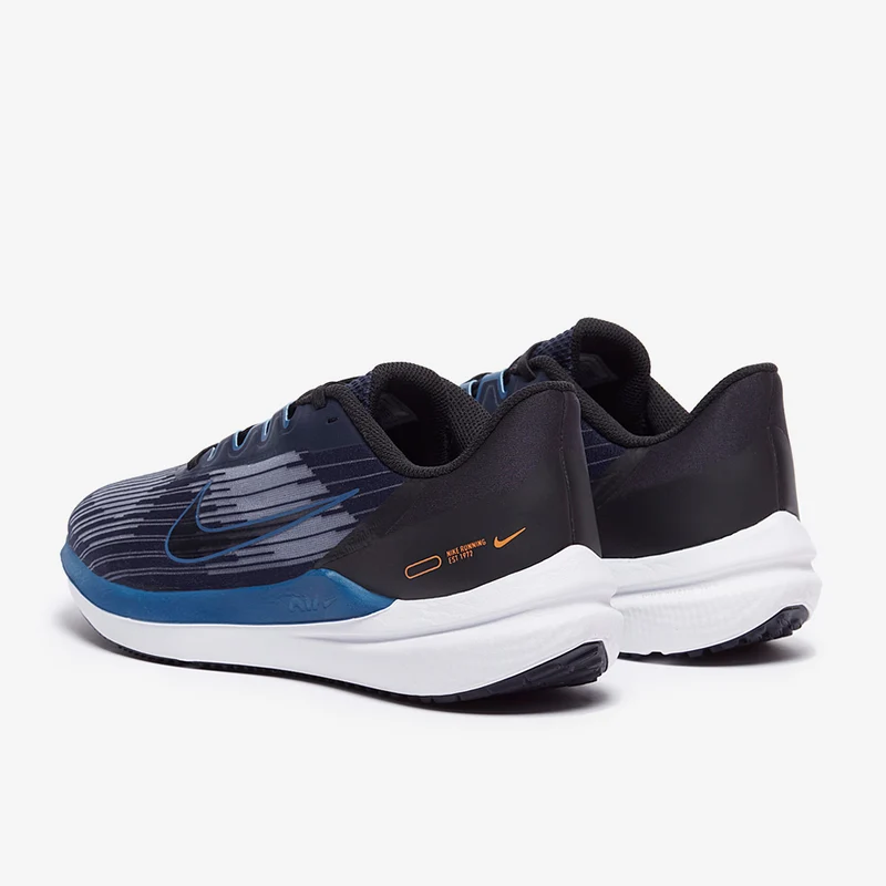Nike Air Winflo 9 - Obsidian/Bleu Foncé Marina/Noir