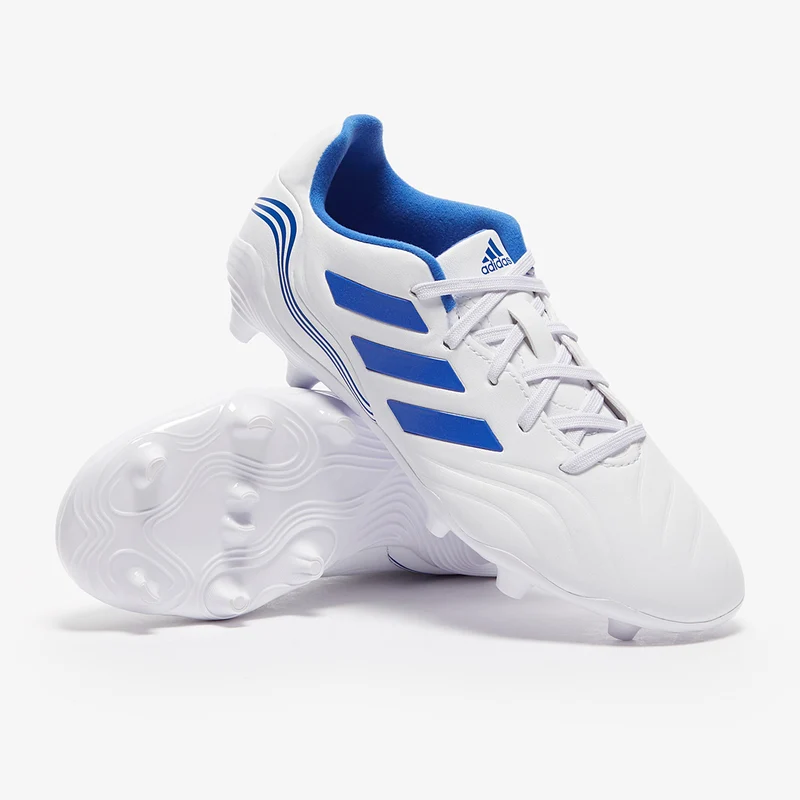 adidas Enfant Copa Sense.3 FG - Blanc/Bleu Hi