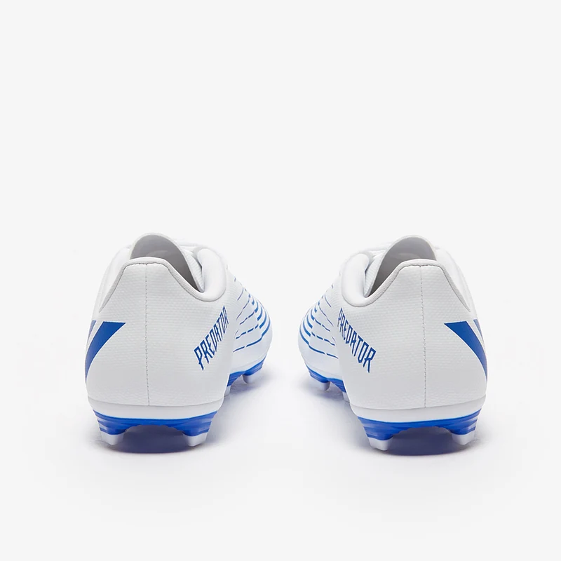 adidas Enfant Predator Edge.4 FxG - Blanc/Bleu Hi