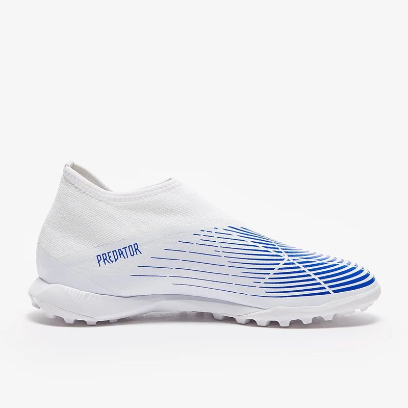 adidas Predator Edge.3 Laceless TF - Blanc/Bleu Hi
