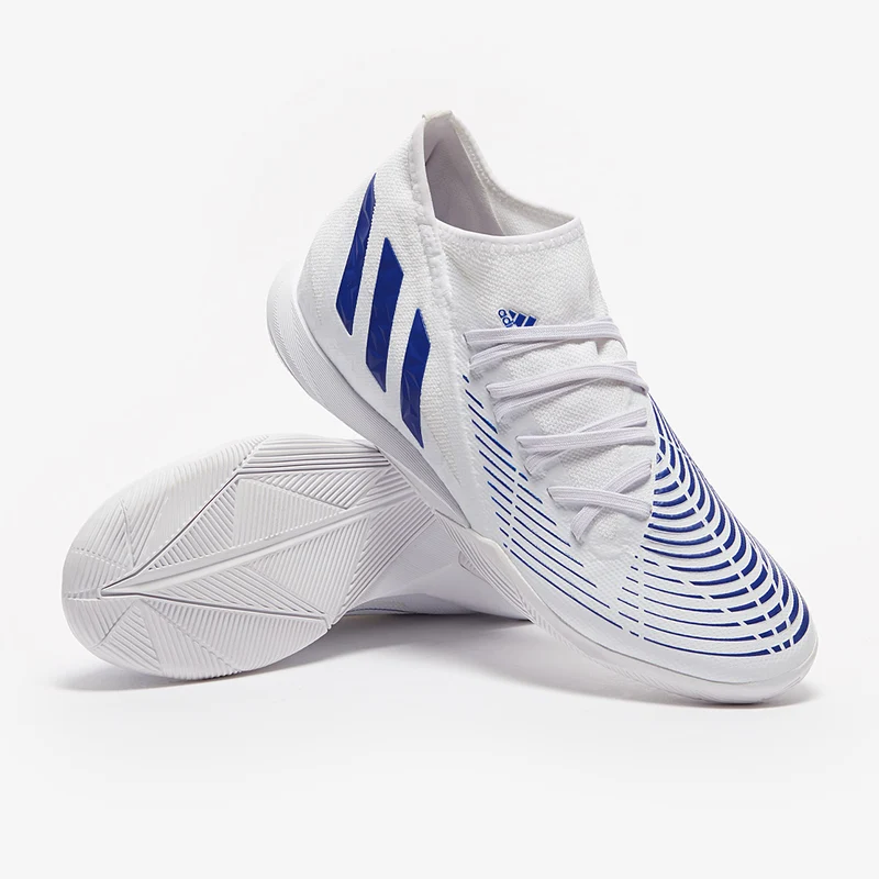 adidas Predator Edge.3 IN - Blanc/Bleu Hi