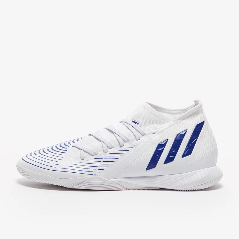 adidas Predator Edge.3 IN - Blanc/Bleu Hi