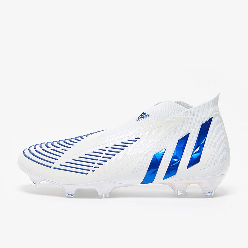 adidas Predator Edge+ FG - Blanc/Bleu Hi
