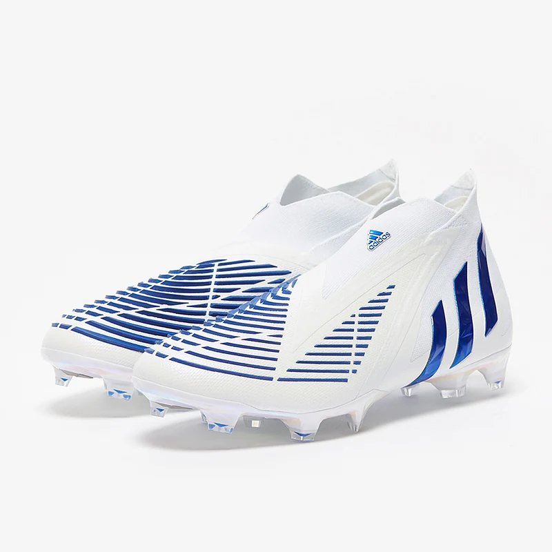 adidas Predator Edge+ FG - Blanc/Bleu Hi