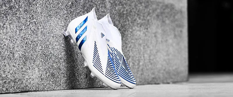 adidas Predator Edge+ FG - Blanc/Bleu Hi