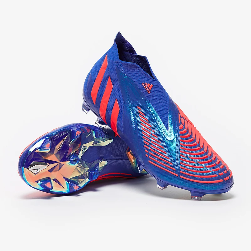 adidas Predator Edge+ FG - Bleu Hi/Turbo/Bleu Hi